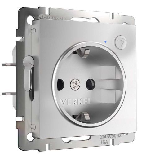 Розетка Wi-Fi Werkel Серебряный 4690389176074