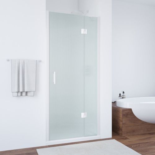 Душевая дверь Vegas-Glass AFP TUR+NOVO AFP NOVO 120 01 Moru R 120х189 стекло рифленое профиль белый