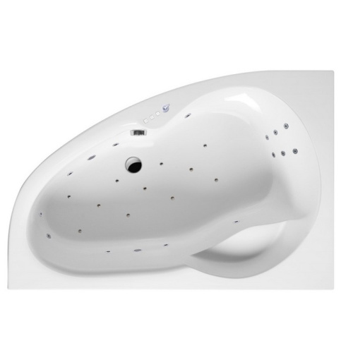 Ванна акриловая гидромассажная Excellent NEWA WAEX.NEL16.ULTRA.CR 160х95 пристенная асимметричная с каркасом