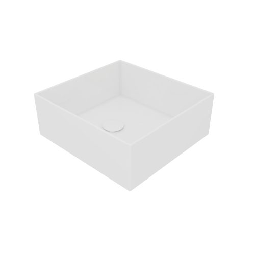 Раковина GSG Ceramic Design Box 33см BXLA33001 накладная цвет белый матовый