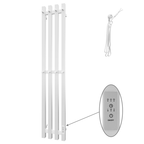 Полотенцесушитель Altasan Проксима ПроксимаСП21120БМ подвесной 21х115 электрический белый матовый