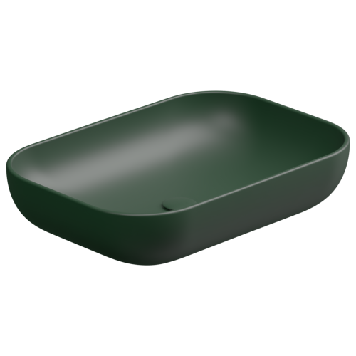 Раковина GSG Ceramic Design Easy 60см EALAVRE60036 накладная цвет болотный