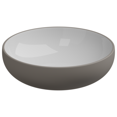 Раковина GSG Ceramic Design Easy 45см EALAVRO45BI000/030 накладная цвет белый/бежевый