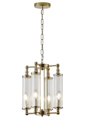 Люстра подвесная Crystal Lux Tomas (Томас) TOMAS SP4 BRASS