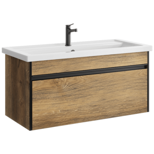 Тумба под раковину Aqwella Urban URB0110DB 96,5x43,5x46 подвесная