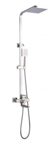 Душевая стойка Fmark FS8145 настенная цвет сатин