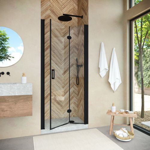 Душевая дверь Vegas-Glass GPS NOVO GPS NOVO 95 02М crystalvision R 95х190 стекло прозрачное профиль черный