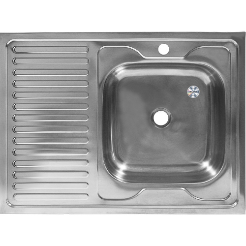 Кухонная мойка Melana 072 t R (*20) 80x60 цвет хром