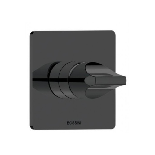 Смеситель для душа Bossini Apice Z00504.073 встраиваемый в стену черный матовый без термостата (внешняя часть)
