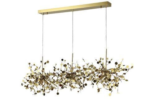 Светильник подвесной Crystal Lux Garden (Гарден) GARDEN SP3х3 L1200 GOLD