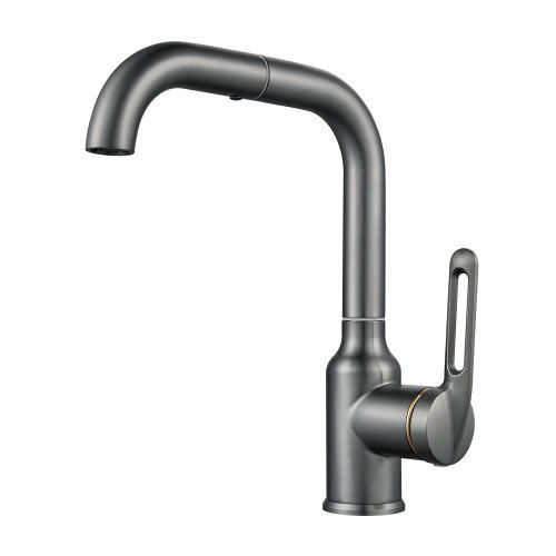 Смеситель Raffine F201T на раковину оружейная сталь