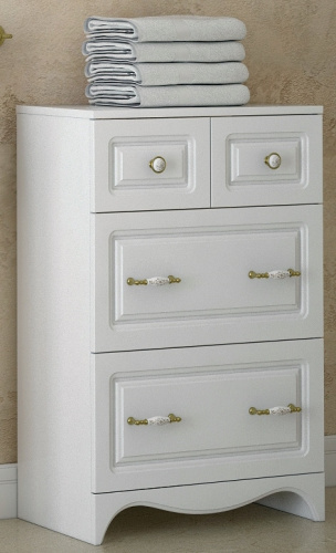 Комод Corozo Классика SD-00000329 56х31х85 напольный цвет белый Комод Corozo Классика SD-00000329 56х31х85 напольный цвет белый