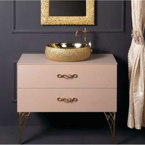 Тумба под раковину Armadi Art NeoArt 831-080-CP 81х52х48 подвесная цвет коричневый