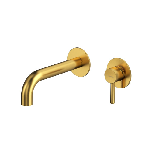 Смеситель для раковины Whitecross Y brushed gold Y1216GLB встраиваемый золото брашированное без термостата