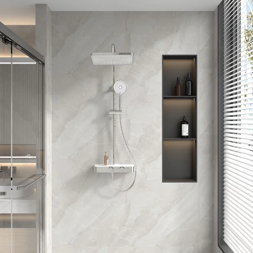 Душевая стойка Veconi FOSSA FO-210-C-C4 настенная цвет хром