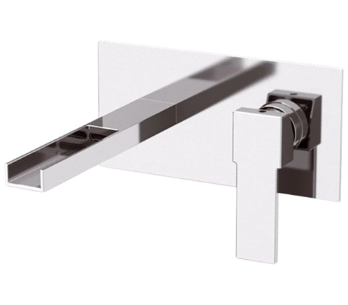 Смеситель для раковины Remer Qubika Cascata QC15 встраиваемый в стену хром