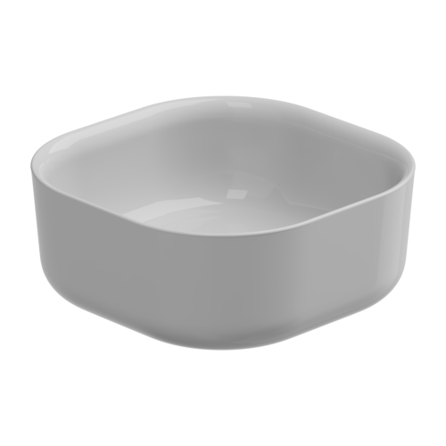 Раковина GSG Ceramic Design Hit! 42см HILAVQU42000 накладная цвет белый