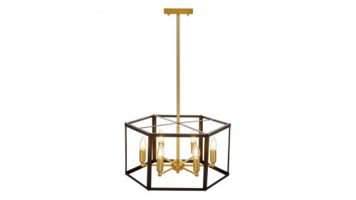 Люстра подвесная Lumina Deco Lorton (Лортон) LDP 1142-6 BK+MD