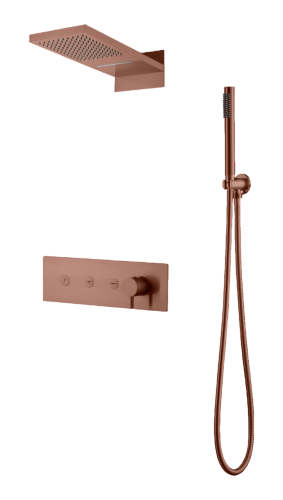 Душевая система Boheme Fusion 130-BRB встраиваемая цвет бронза брашированная