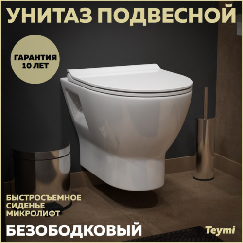 Унитаз Teymi Ritta T40809 подвесной