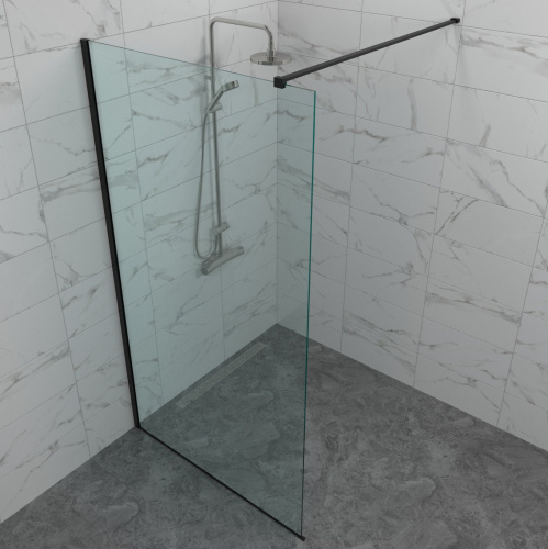 Душевая перегородка Тритон Плано Щ0000072402 100х200 стекло прозрачное профиль хром глянцевый