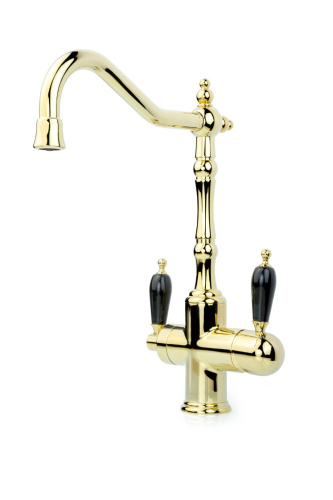 Смеситель для кухни Boheme Kitchen 112-BLC на мойку золото