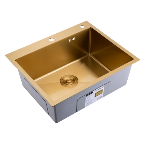 Кухонная мойка Splenka S702.6050.03 60х50 цвет золотой сатин поверхность матовая