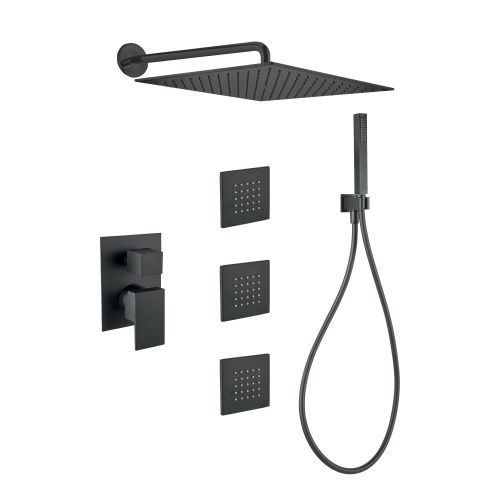 Душевая стойка Webert PE890104560 настенная цвет черный