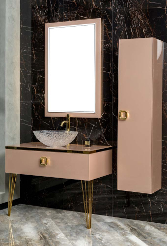 Столешница Armadi Art Lucido 853-100-Rose 101х52 накладная цвет розовый