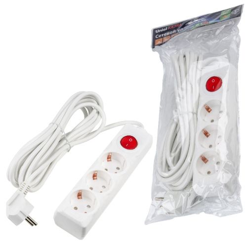 Удлинитель бытовой Uniel ULTRA (УЛТРА) S-GCU3-5B WHITE