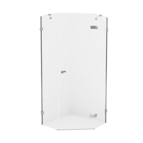 Душевой уголок New Trendy EVENTA Chrome EXK-4614 90х90 стекло прозрачное профиль хром без поддона