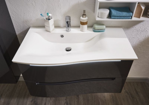 Раковина из минерального литья Puris Purefaction WMC129RB1 90х52 накладная цвет белый 1 отверстие под смеситель