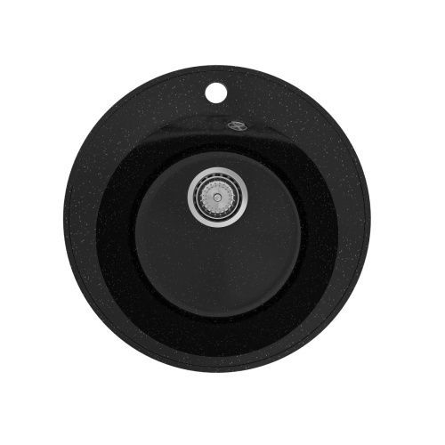 Кухонная мойка Maretti KT475-BL 48х48 цвет черный поверхность матовая
