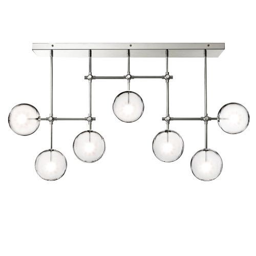 Светильник потолочный Delight Collection Globe Mobile (Глобе Мобиле) KG0835P-7A chrome
