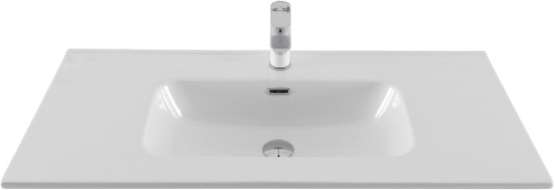 Раковина-столешница Aquanet Flat 00254365 полувстраиваемая цвет белый