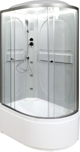 Душевая кабина AvaCan L620LLED+GM 120х80 асимметричная