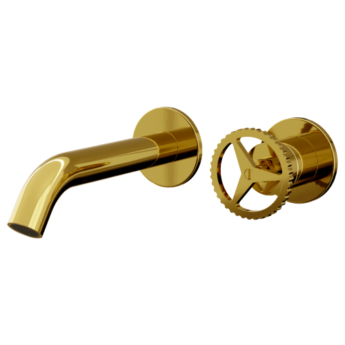 Смеситель для раковины Remer CH15PLDO встраиваемый в стену золото