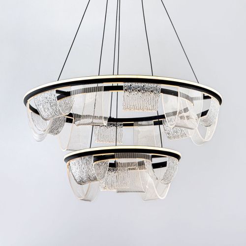 Люстра подвесная LED4U L7706-800-460 BK