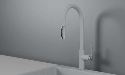 Смеситель для кухни Granula 8168, БАЗАЛЬТ на мойку базальт