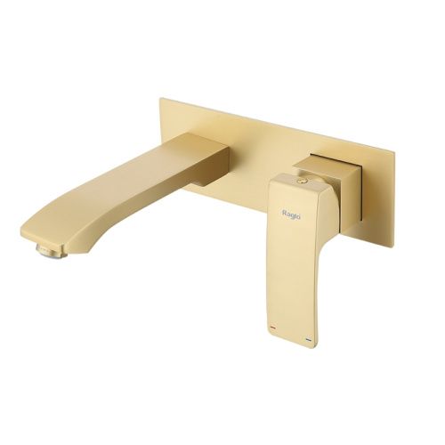 Смеситель Raglo R01 R01.11.03 встраиваемый в стену сатин золотой