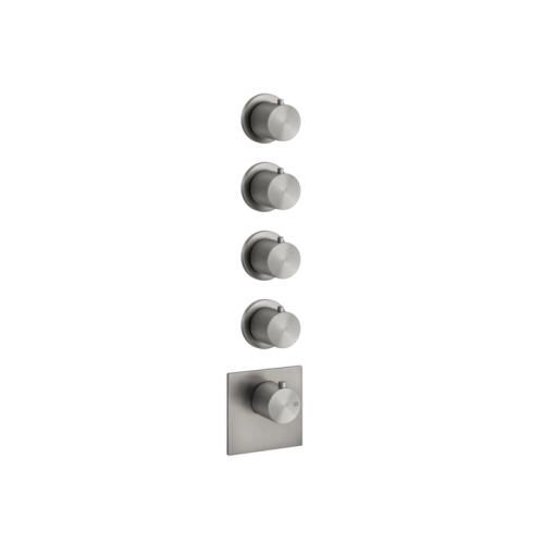 Смеситель для душа Gessi Gessi316 54508#239 встраиваемый в стену нержавеющая сталь с термостатом (внешняя часть)