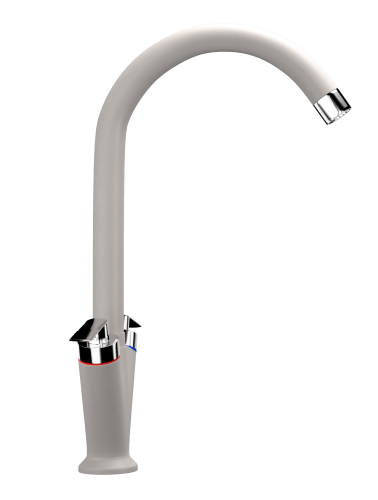 Смеситель для кухни Ulgran Classic U-011-331 на раковину белый без термостата