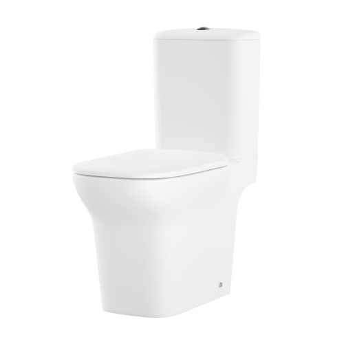 Унитаз-компакт напольный с бачком Lavinia Boho Bristol 3305001R белый глянцевый с сиденьем микролифт безободковый каскадный смыв