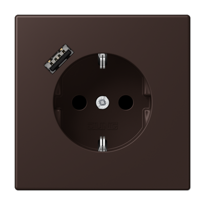 Розетка 2K+З USB Typ A Jung Les Couleurs Le Corbusier (Лес Цоулеурс Ле Цорбусиер) LC1520-18A252