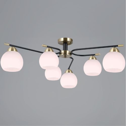 Люстра потолочная Illumico IL0638-6CSQ-24 AB BK LIBRA