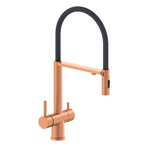 Смеситель для кухни AltroBagno Flusso AltroBagnoFlusso050206BC на мойку медь матовая