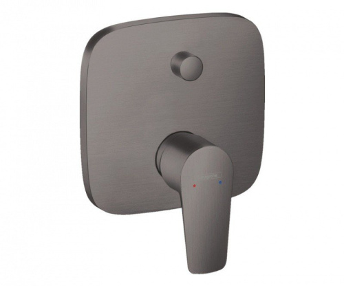 Смеситель Hansgrohe 71745340 настенный встраиваемый хром черный шлифованный/брашированный
