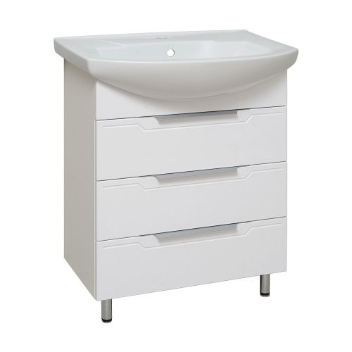 Тумба под раковину Runo Верона 00000001145 60х30 напольная цвет белый