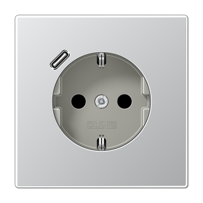 Розетка 2K+З USB Typ C Jung LS Design AL1520-18C