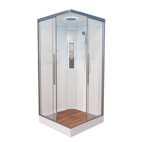 Душевая кабина AvaCan K K2010LED 100х100 прямоугольная с крышей ориентация универсальная Душевая кабина AvaCan K K2010LED 100х100 прямоугольная с крышей ориентация универсальная